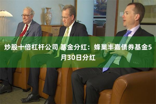 炒股十倍杠杆公司 基金分红：蜂巢丰嘉债券基金5月30日分