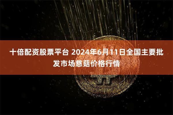 十倍配资股票平台 2024年6月11日全国主要批发市场慈菇价格行情