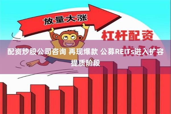 配资炒股公司咨询 再现爆款 公募REITs进入扩容提质阶