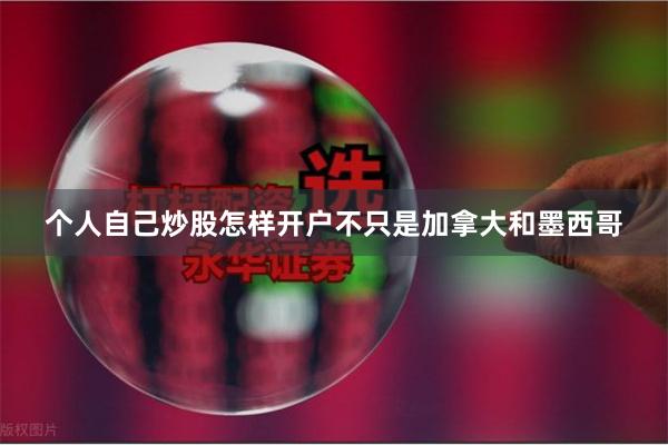 个人自己炒股怎样开户不只是加拿大和墨西哥